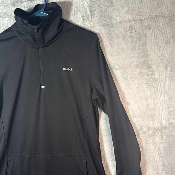 Reebok Black 1/4 Zip Running Reflective Pullover Size XL - Picture 3 of 10